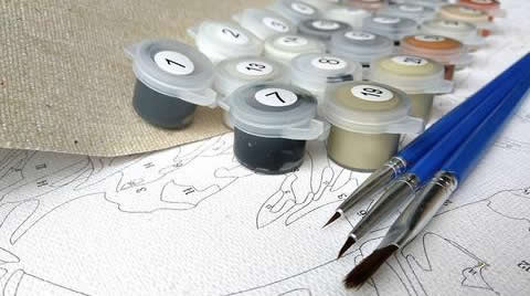 Organize your paint and apply base layers
